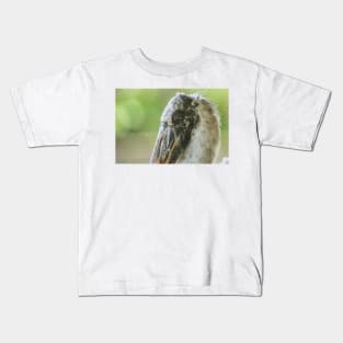 Up close with Wood stork Kids T-Shirt